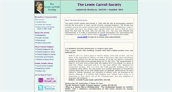 Desktop Screenshot of lewiscarrollsociety.org.uk