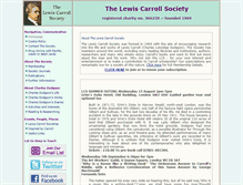 Tablet Screenshot of lewiscarrollsociety.org.uk